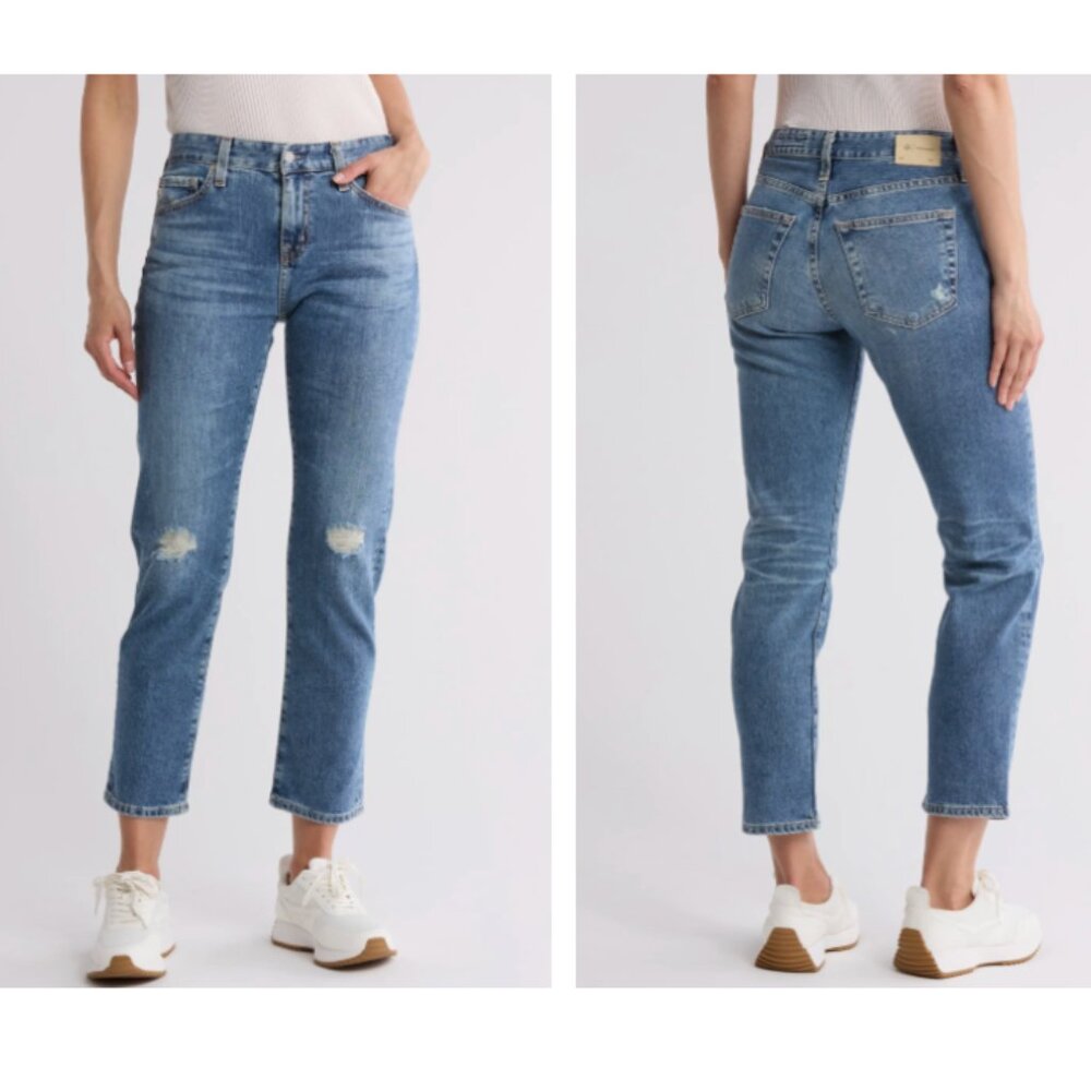 AG Adriano Goldschmied Jeans 26 AG-ED Ex-Boyfriend Slouchy Slim Fit‎ Distressed